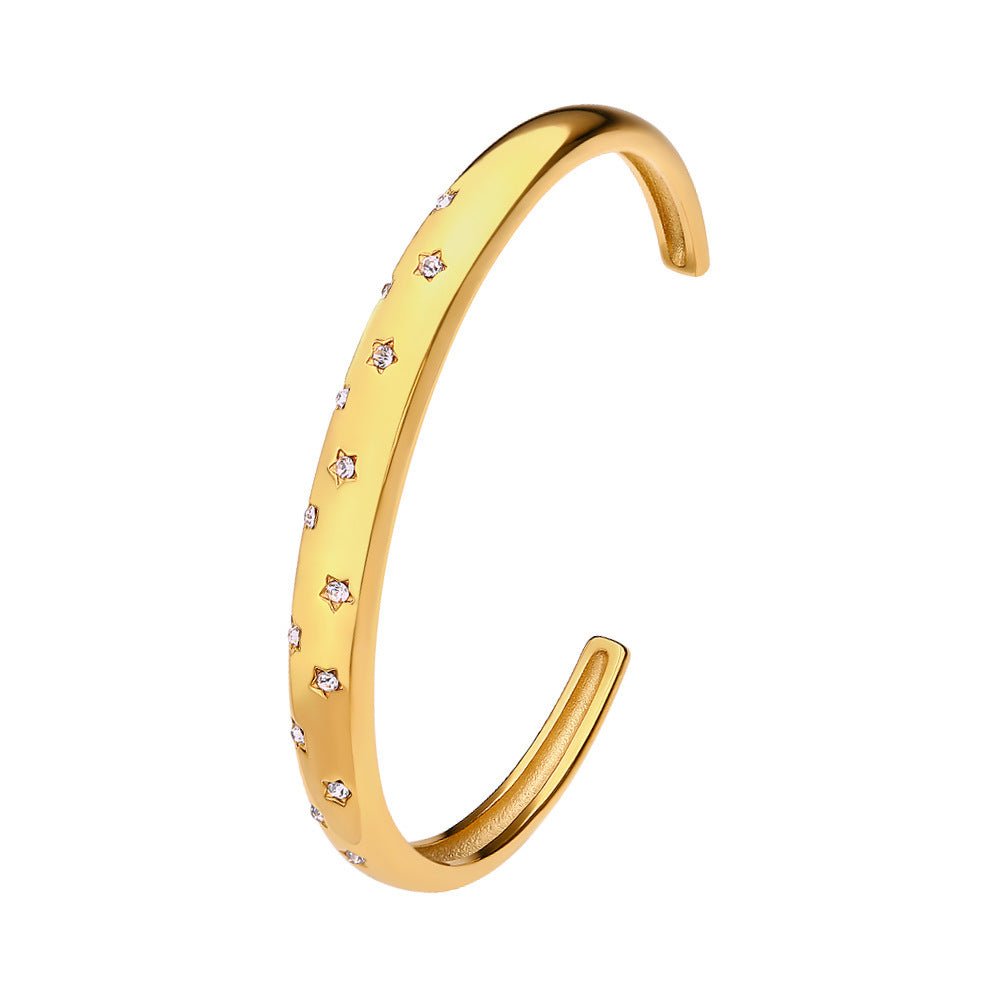 Gear Irregular Wave Buckle Stainless Steel Bracelet - OALEA