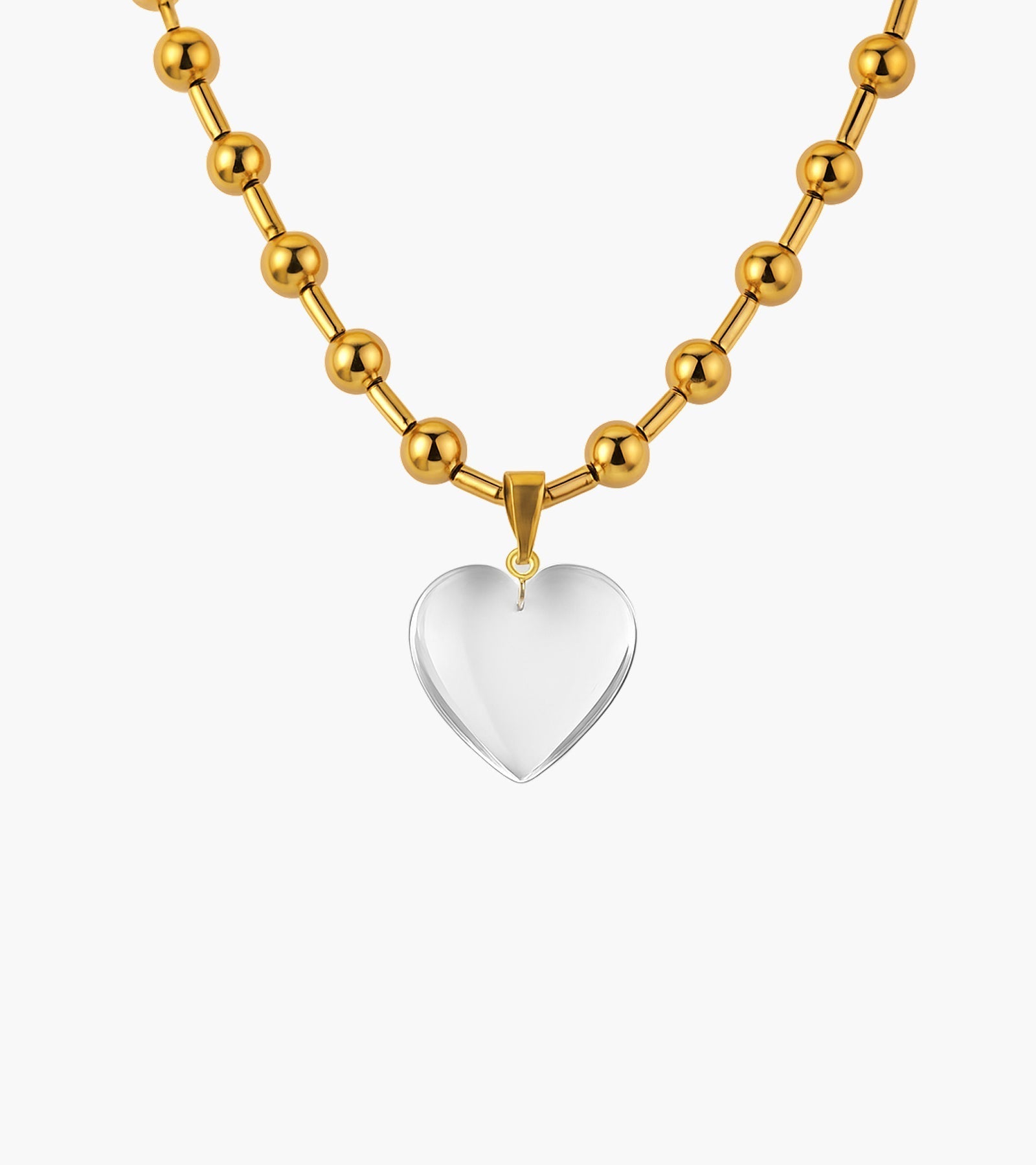 Transparent Heart - Halskette - OALEA